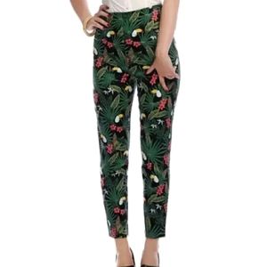 Tropical print pants